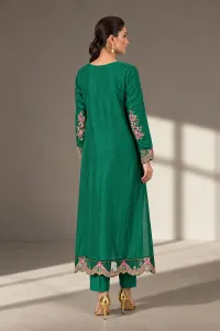 2 Piece Embroidered Tissue Silk Suit gallery